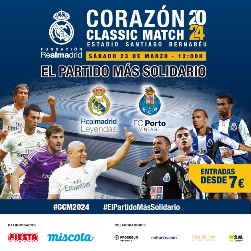 La Fundación Real Madrid presenta el Corazón Classic Match 2024