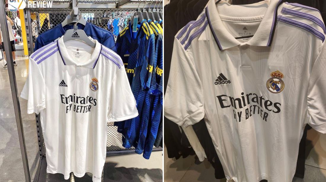 camiseta del Real Madrid expuesta en algunas tiendas Adidas Madridistanews.com