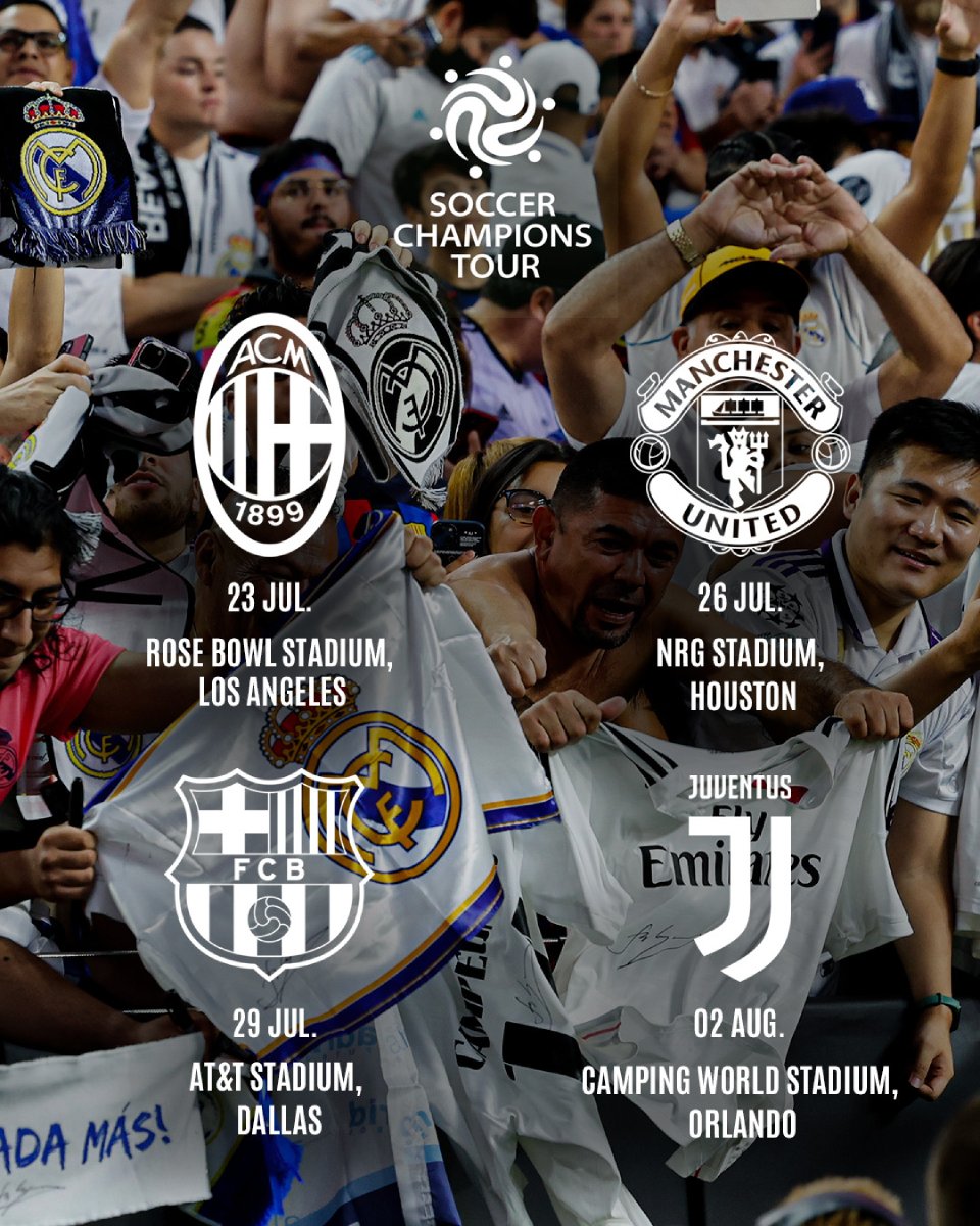 Real Madrid will participate in Soccer Champions Tour 2023 in USA