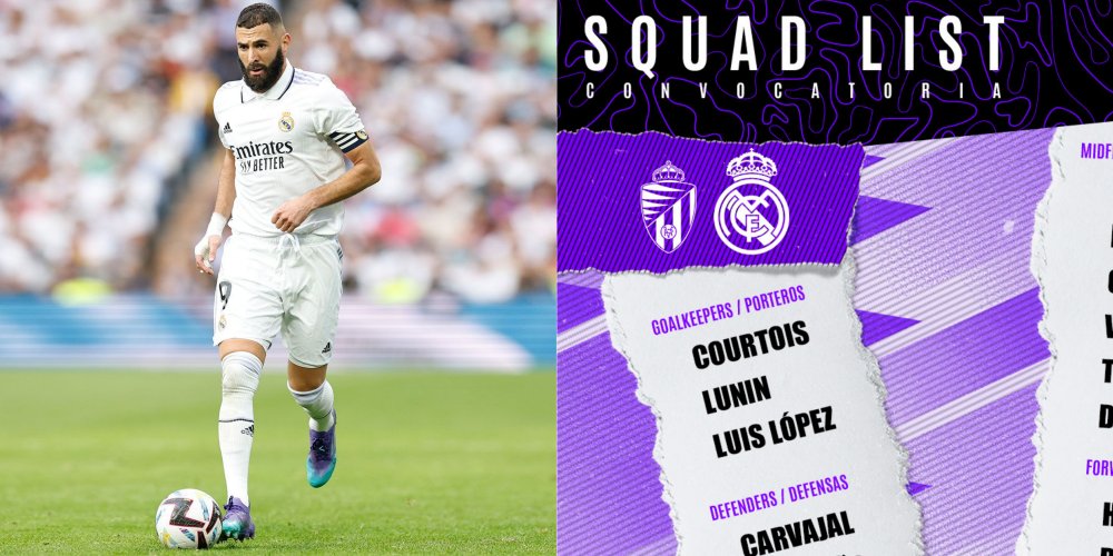 Real Madrid Squad List For Valladolid Game | Madridistanews.com